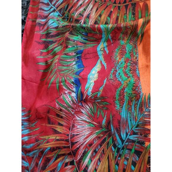 Tropical Beachy Colorful Fish Sarong Wrap Soft Vacation Cruise Scarf 42" X 68" - Picture 3 of 8